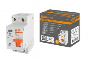 TDM автомат. выкл. диф. тока АВДТ 32 C25А 30мА 4,5кА SQ0202-0505