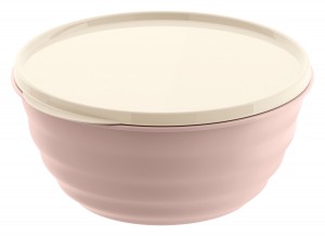 Миска (салатник) с крышкой Latina 3,2л бежевый 222136727/06 Homver