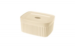 Корзинка с крышкой 0,9л (15*11,5*7см) Velvet, бежевый 433238707 Econova/Бытпласт