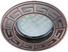 Ecola DL110A MR16 GU5.3 св-к литой Антик Черная Медь 24x86 FR1602EFF