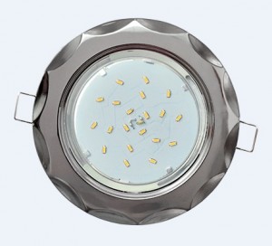 Ecola GX53 H4 св-к "Звезда" Черный-Хром 38x116 FB81H4ECB