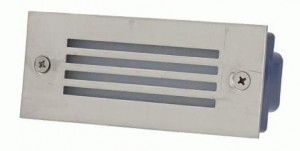 General св-к св/д встр.для лестнич.подсв. 3W(200lm) 5000K 6K IP65 110x45x50 сталь хром с решет460118