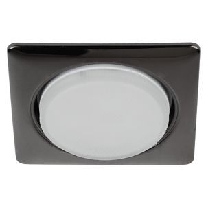 ЭРА KL71 BK св-к встр. 13W GX53, 220V черный металл
