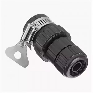 1-2.sale Соединитель шланга с хомутом 3/4" с безрезьбовым краном