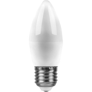 Feron свеча C37 E27 9W(820lm) 4000K 4K матовая 100x37, LB-570 25937