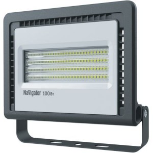 Navigator прожектор св/д 100W (8100lm) 4000K 4K 241x220x49 черный NFL-01-100-4K-LED, 14149