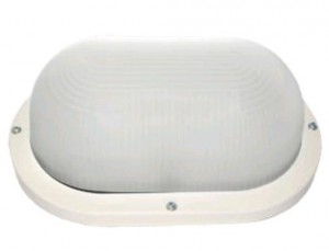 Ecola ДПП 03-9-102 св-к Овал матов. белый 2*GX53 IP65 280х175х105 Light TL53L2ECR