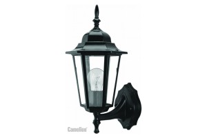 Camelion 4101 св-к уличный/садовый "бра вверх" черный 60W E27 220V алюминий/стекло IP43