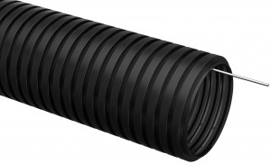 IEK труба гофр. ПНД d 16 мм, зонд (бухта 25 м ) черный CTG20-16-K02-025-1