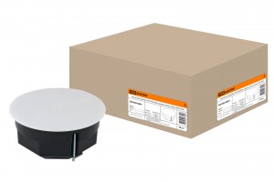 TDM распаечная коробка СУ D103х50мм, крышка, метал. лапки, IP20 (60!) SQ1403-0007