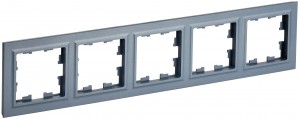 IEK BRITE Рамка СУ 5 мест. РУ-5-БрМ пластик мар. BR-M52-K35