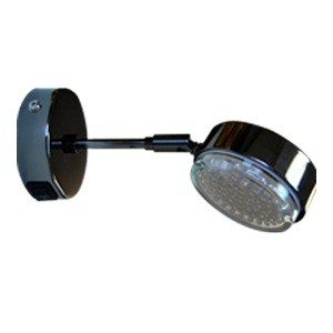 Ecola GX53-FT4173 св-к поворотный на среднем кроншт. Черный хром 210х80 FB5341ECB