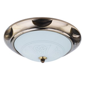 Lumin'arte св-к накл. декор. OREON02 E27x2x60W метал/стекл 320x320x110 бронза OREON02-CL60E27x2BR