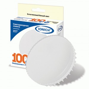 IONICH GX53 св/д 12W(1080lm) 4000K 4K 72x28 матов./пластик ILED-SMD2835 1139