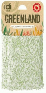 Насадка для швабры Greenland VV  МОП плоская,микрофибра,15,5*38см,2-ух стор.,231204200/00 IDIland