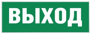 ЭРА самокл.этикетка к авар.св-ку 350х130мм "Выход-EXIT" SSA-101/DPA-301(уп. 5шт, цена за шт.)
