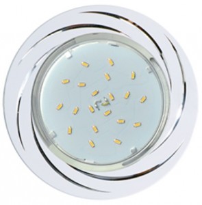 Ecola GX53 H4 DL5386 св-к Вихрь Белый/Алюм. 20x110 FW5386ECB