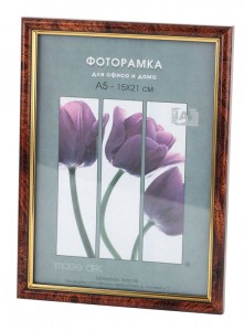 Фоторамка Interior Office пластик 582 10х15 темный орех 0092