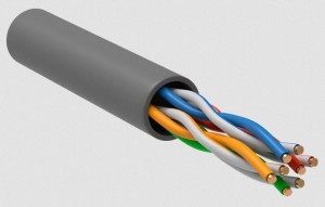 IEK GENERICA кабель витая пара U/UTP 4х2х24 AWG Cat5e CU, 305м, (цена за м) BC1-C5E04-111-305-T-R-G