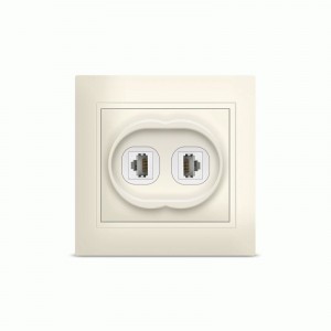 UNIVersal Севиль роз. комп. СУ 2 мест. сл. кость. (керам. осн., RJ45) Б-С1086