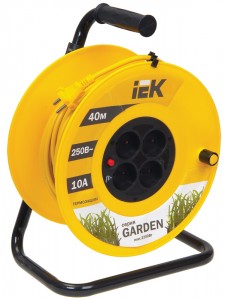 IEK INDUSTRIAL Силовой удлинитель на катушке ПВС 3х1 4роз. nерм.40м WKP14-10-04-40