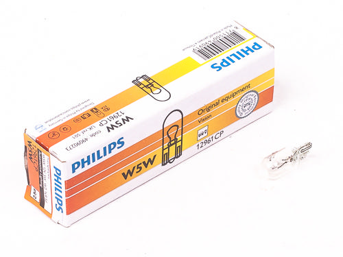 Лампа А 12-5 W5W 12V б/цок.(указ.поворотов,габариты) "PHILIPS"