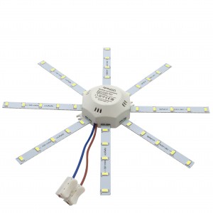 APEYRON св-к св/д "Звездочка" 16W(1200lm) 6400K 6K круг 220мм IP30 магнит.осн. б/рассеив ЖКХ 12-06