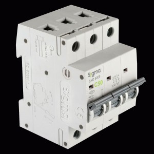 SIGMA Electric автоматический выкл. SND6000 3P 50A 6кА х-ка C 6SM350C