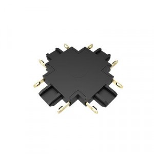 Jazzway коннектор для шинопровода черныйX-обр. MTR16 CX-BL .5057357