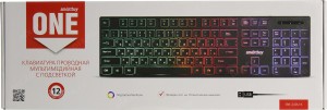 Клавиатура проводная с подсветкой Smartbuy ONE 240 USB черная, длинна каб. 1.5 м (SBK-240U-K)/20
