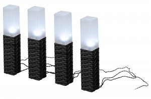 ЭРА св-к на солн.батарее 41см Ротанг H410 компл.4шт 4LED ERASF23-14 3435