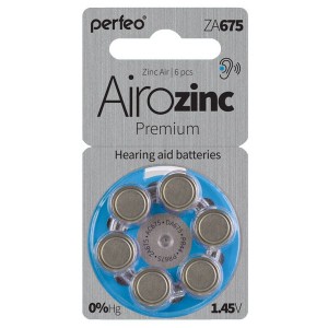Э/п Perfeo Arizonic Premium ZA675 для слуховых аппаратов BL6