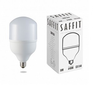 Saffit высокомощн. 30W(2700lm) E27-E40 4000K 4K 180x100 SBHP1030 55090