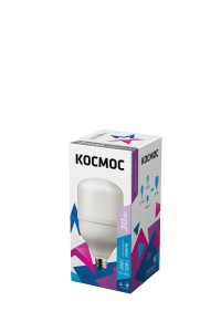 КОСМОС ЛОН A80 высокомощ E27 30W 2650lm 6500K 6K мат. 135x80 LksmHWLED30WE2765