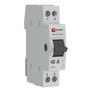 EKF PROxima переключатель трехпозиционный (рубильник) 1P 40А AC TPS140