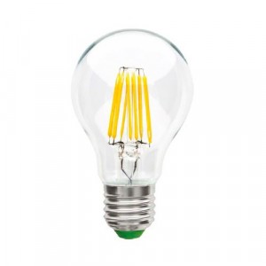 Ecola ЛОН A60 E27 10W 4000K 4K прозр. 105x60 филамент (нитевидная) 360° Premium N7LV10ELC