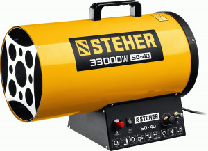 Пушка STEHER тепловая, газовая, 230В, 33кВт, 720 м.куб/час, 1,8-2,3 кг/ч zuSG-40