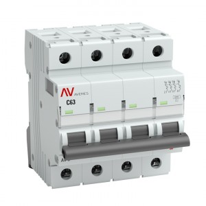 Выключатель автоматический AV-6 4P  6A (B) 6kA EKF AVERES