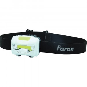 Feron Фонарь налоб. св/д 3W 120Lm 3xR03, IP44, пластик, 3 режима 60x35x45 TH2300 41679