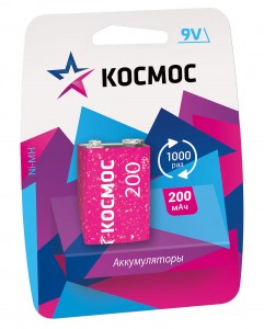 Ак-р Космос /6F22 200mAh 9V BL1 6HR61