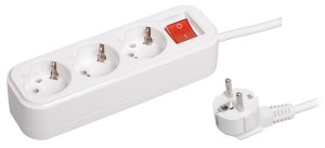 IEK (ИЭК) сет. удл. ПВС 3х1.0 3 роз. 3 м 16А белый (земля) WYP11-16-03-03-ZK