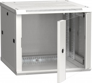 ITK Шкаф LINEA W 9U 600x600 мм дверь стекло, RAL7035