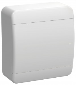 IEK TEKFOR бокс (корпус) пластик. ЩРН-П- 8 мод. навесной, белая дверь IP41
