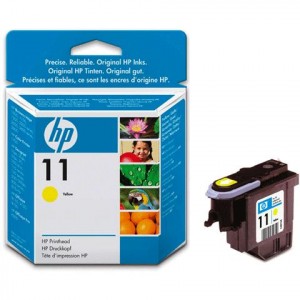 Головка печатающая для плоттера HP (C4813A) Designjet 510/CC800PS/ 800/500 и др, №11, желтая, ориг.