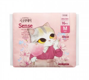 Прокладки ультратонкие дышащие Secretday Sense Medium 16 шт (24,5 cм.)