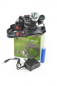 Фонарь налобный GARIN LUX HR-5W (2x18650 в/к), 15610