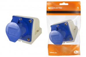 TDM розетка 113 стационарная 2P+PЕ 16А 220В IP44 (10!) SQ0602-0001