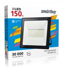 SmartBuy прожектор св/д 150W(12000lm) FL SMD LIGHT Pro 6500K 6K 250x204x30 IP65 SBL-EFLLIGHT-150-65