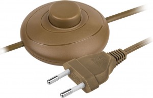 Navigator сет. удл.-шнур для торшера с ножным выкл. 1.7м NPS-FS01-170-2x0.5-BR корич. 61718