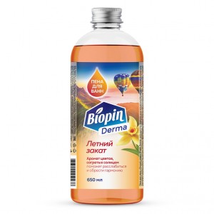 Пена для ванн Летний закат Biopin Derma 650мл